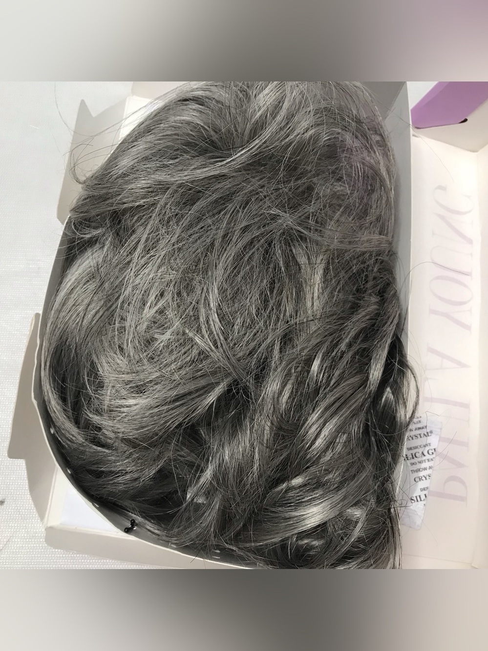 Paula Young 5258 Pretty Pewter Phoebe 1980 Synthetic Hair Glueless Wig Gray New